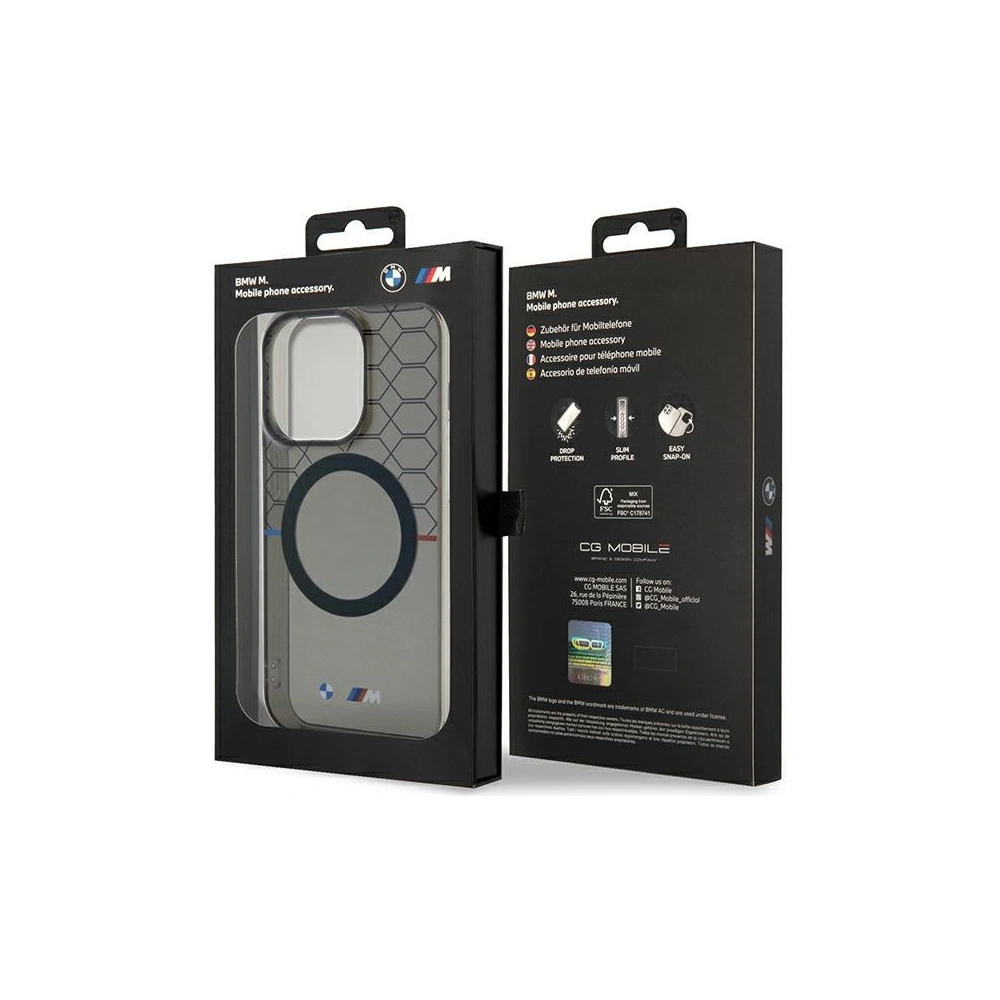 Hurtownia GSM - Case BMW BMHMP13LHGPK Apple iPhone 13 Pro / 13 Muster MagSafe grau/grey - BMW587 - {ean13} - Hurt