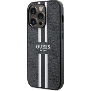 Hurtownia GSM - Case Guess GUHMP15XP4RPSK Apple iPhone 15 Pro Max Hardcase 4G Printed Stripes MagSafe schwarz/black - GUE3138 - {ean13} - Hurt