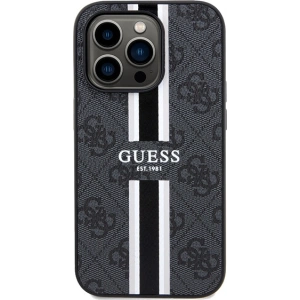 Hurtownia GSM - Case Guess GUHMP15XP4RPSK Apple iPhone 15 Pro Max Hardcase 4G Printed Stripes MagSafe schwarz/black - GUE3138 - {ean13} - Hurt