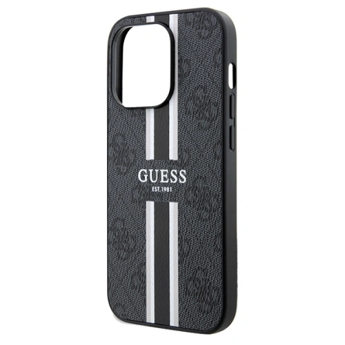 Etui Guess GUHMP15XP4RPSK Apple iPhone 15 Pro Max hardcase 4G Printed Stripes MagSafe czarny/black
