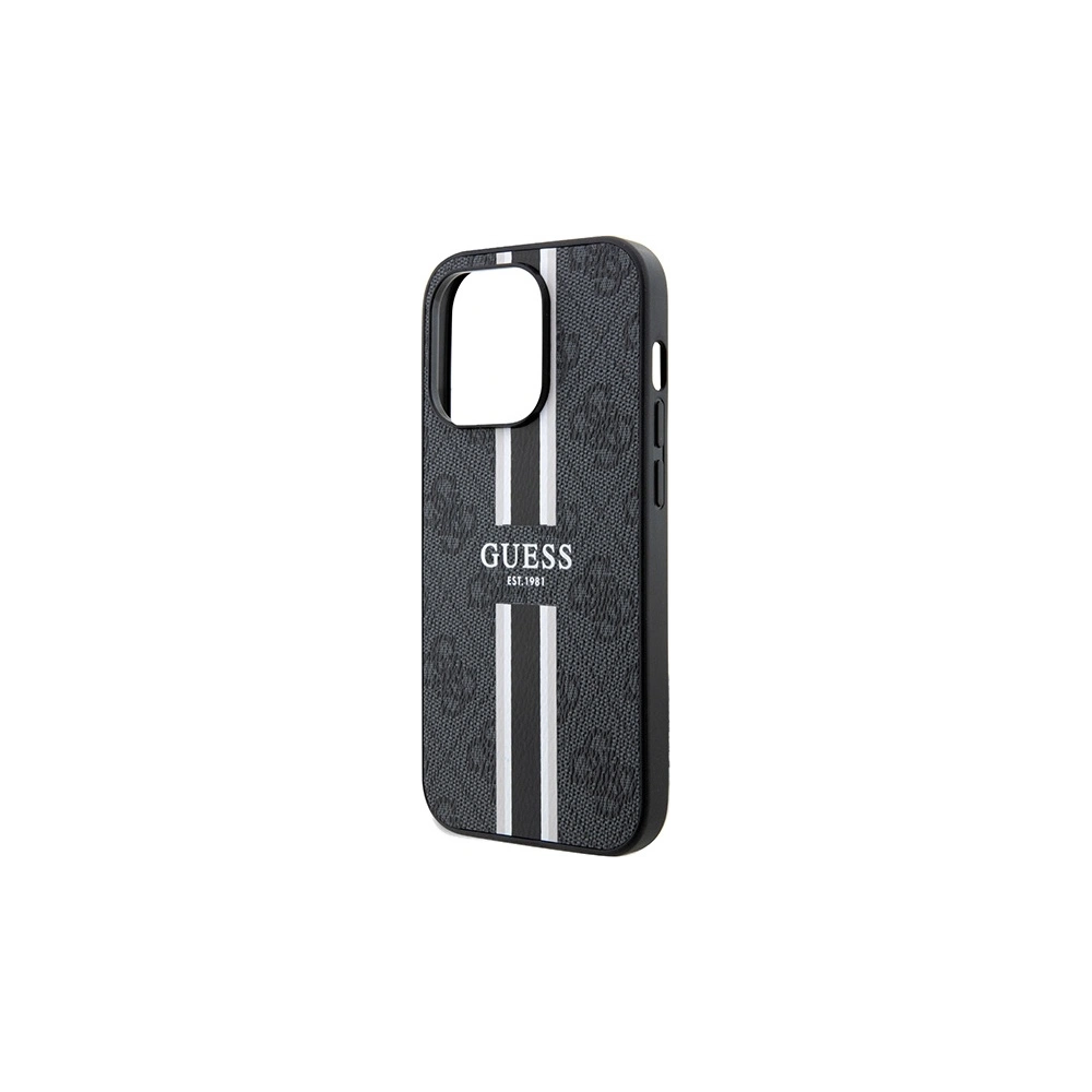 Wholesale Guess GUHMP15XP4RPSK Apple iPhone 15 Pro Max hardcase 4G Printed Stripes MagSafe black - GUE3138 - {ean13} - Hurt