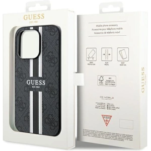 Hurtownia GSM - Case Guess GUHMP15XP4RPSK Apple iPhone 15 Pro Max Hardcase 4G Printed Stripes MagSafe schwarz/black - GUE3138 - {ean13} - Hurt
