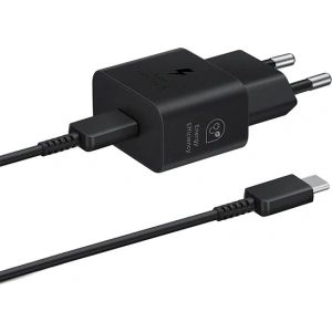 Hurtownia GSM - Síťová nabíječka Samsung EP-T2510XB 25W Fast Charge + kabel USB-C / USB-C černý/black - SMG1010 - {ean13} - Hurt