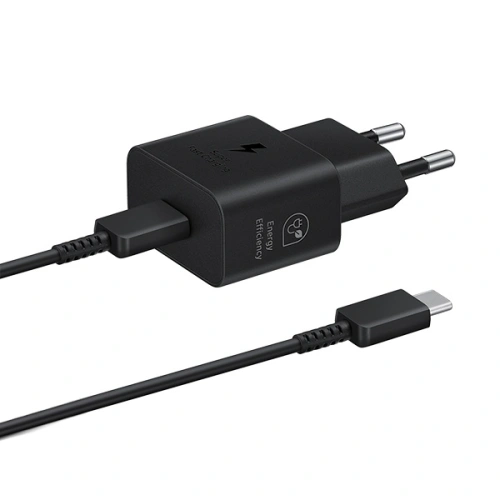Ładowarka sieciowa Samsung EP-T2510XB 25W Fast Charge + kabel USB-C / USB-C czarny/black