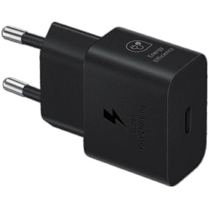 Hurtownia GSM - Síťová nabíječka Samsung EP-T2510XB 25W Fast Charge + kabel USB-C / USB-C černý/black - SMG1010 - {ean13} - Hurt