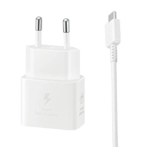 Hurtownia GSM - Nabíječka Samsung EP-T2510XW 25W Fast Charge + kabel USB-C / USB-C bílý/white - SMG1011 - {ean13} - Hurt