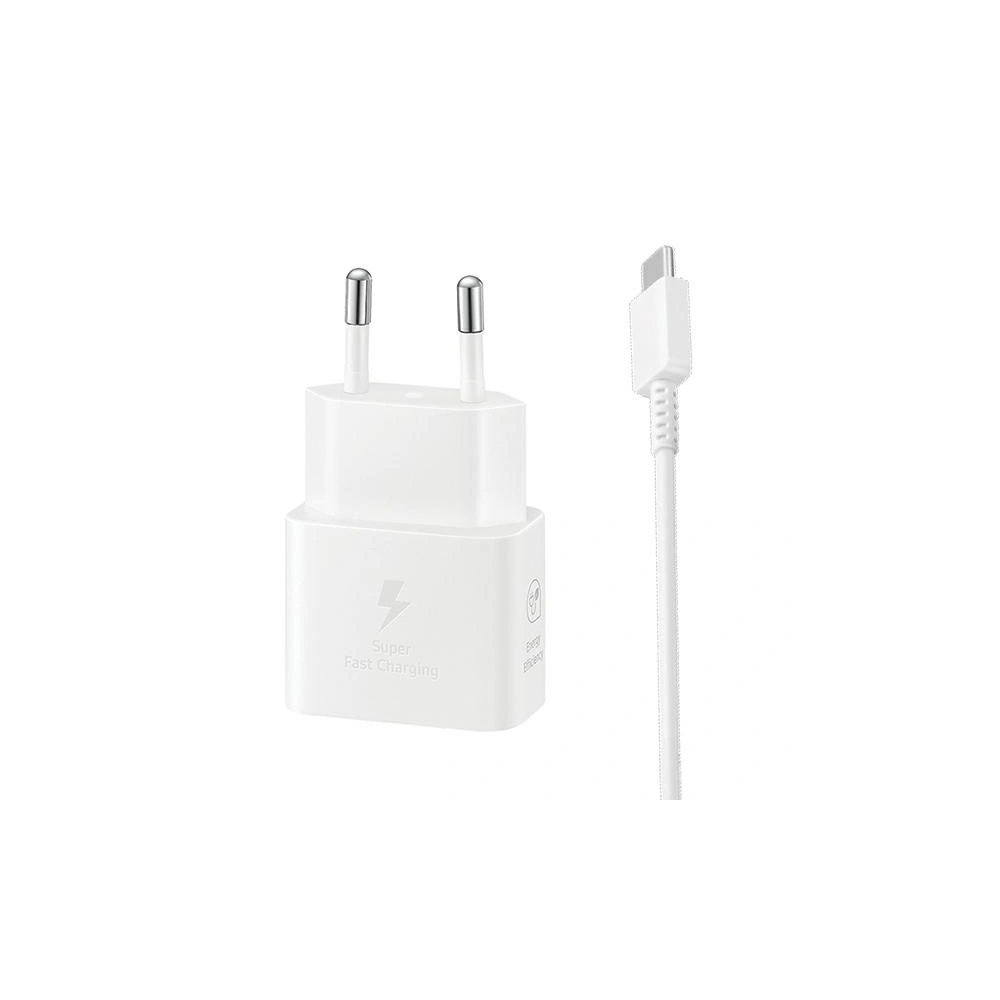 Hurtownia GSM - Netzteil Samsung EP-T2510XW 25W Schnellladung + USB-C / USB-C Kabel weiß/white - SMG1011 - {ean13} - Hurt