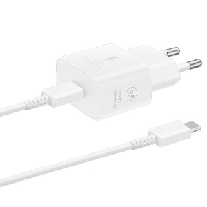 Hurtownia GSM - Nabíječka Samsung EP-T2510XW 25W Fast Charge + kabel USB-C / USB-C bílý/white - SMG1011 - {ean13} - Hurt