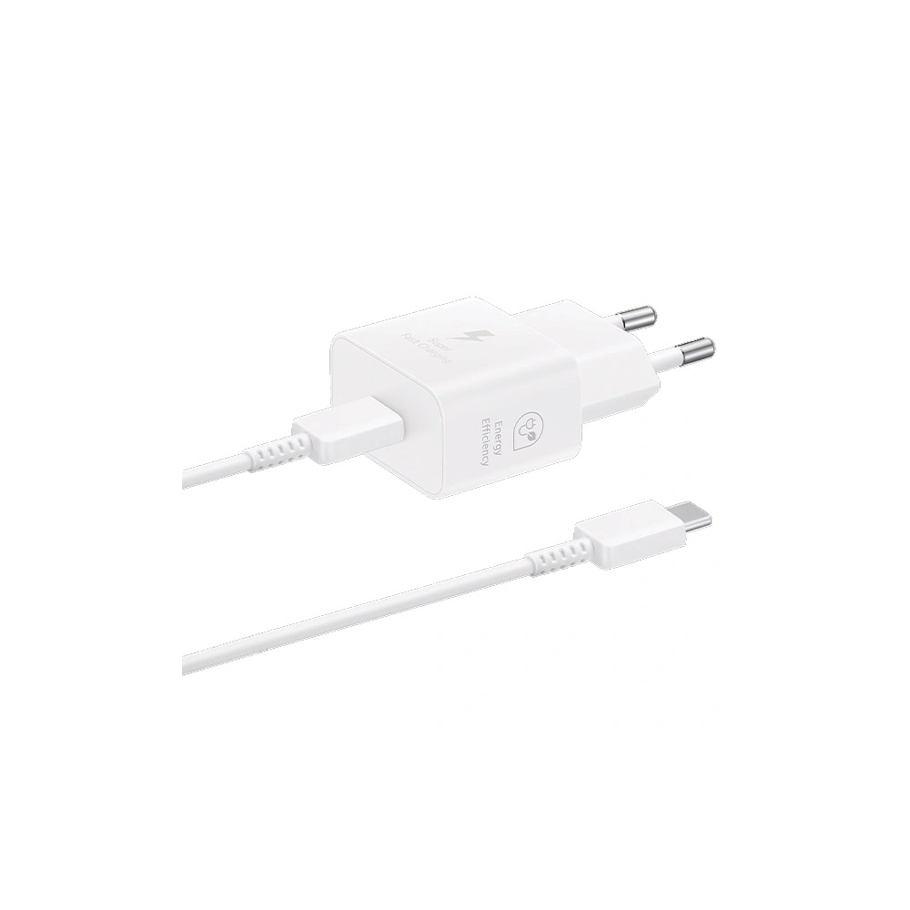 Hurtownia GSM - Netzteil Samsung EP-T2510XW 25W Schnellladung + USB-C / USB-C Kabel weiß/white - SMG1011 - {ean13} - Hurt