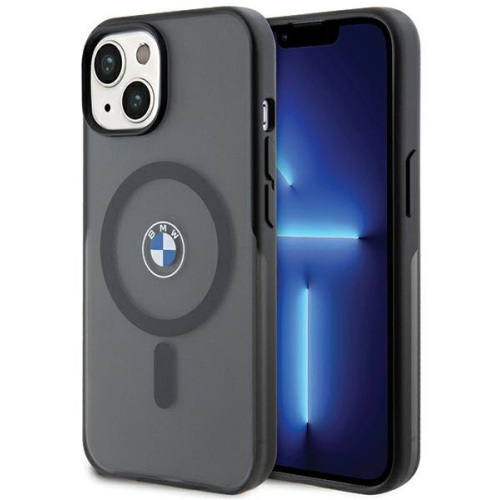 BMW Distributor - 3666339144456 - BMW592 - BMW BMHMP15MDSLK Apple iPhone 15 Plus / 14 Plus hardcase IML Signature MagSafe black - B2B homescreen