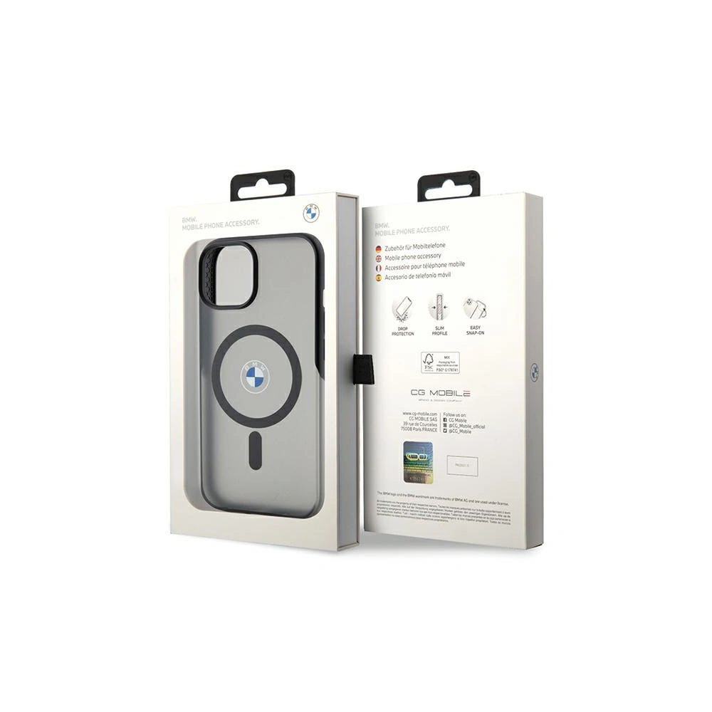 Hurtownia GSM - Etui BMW BMHMP15MDSLK Apple iPhone 15 Plus / 14 Plus hardcase IML Signature MagSafe černý/black - BMW592 - {ean13} - Hurt