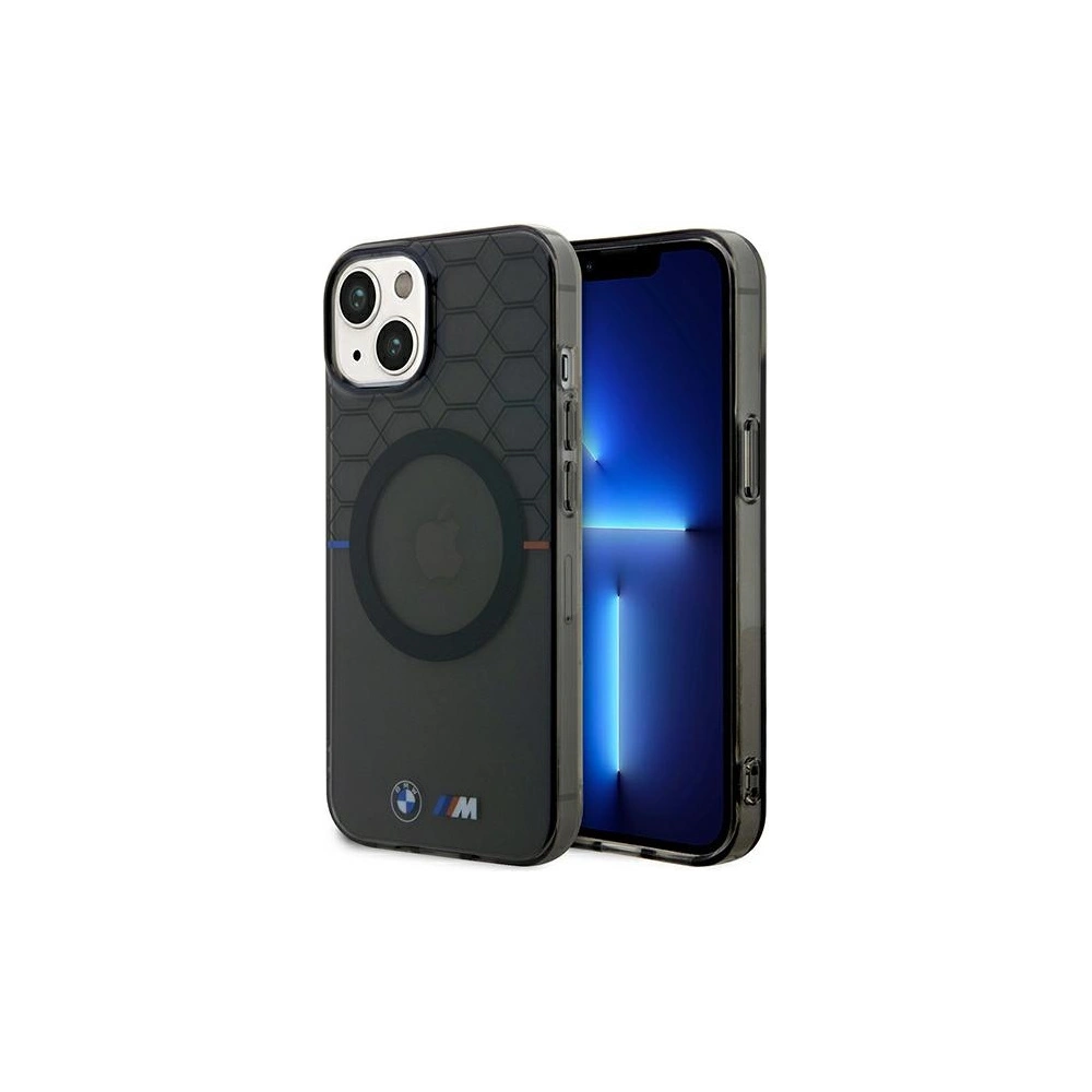 Hurtownia GSM - Etui BMW BMHMP15SHGPK Apple iPhone 15 / 14 / 13 Pattern MagSafe gri/grey - BMW593 - {ean13} - Hurt