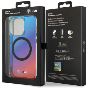 Wholesale BMW BMHMP15XHTTG Apple iPhone 15 Pro Max hardcase M Gradient MagSafe red blue - BMW594 - {ean13} - Hurt