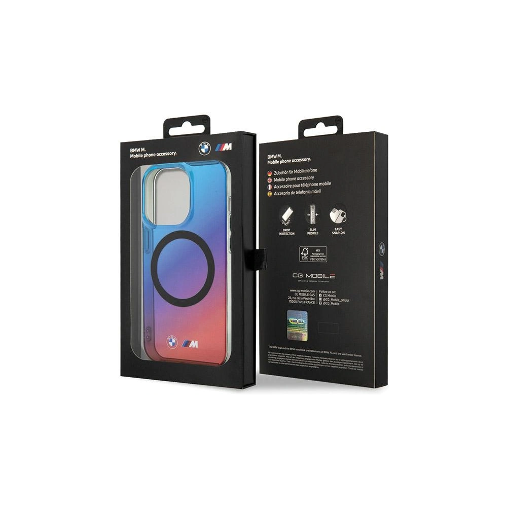 Hurtownia GSM - Case BMW BMHMP15XHTTG Apple iPhone 15 Pro Max Hardcase M Gradient MagSafe rot-blau - BMW594 - {ean13} - Hurt