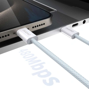 Hurtownia GSM - Kabel Dudao L6C USB-C / USB-C PD 60W 1m jasně modrý - DDA319 - {ean13} - Hurt
