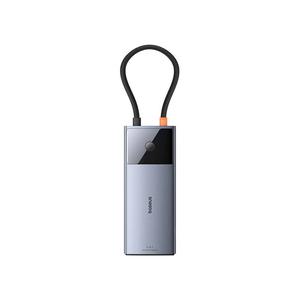 Hurtownia GSM - Adapter 6w1 Baseus Metal Gleam 2 sorozat hub USB-C / 2xUSB-A 3.0, USB-C, USB-C PD, HDMI, Ethernet RJ45 - BSU4826 - {ean13} - Hurt
