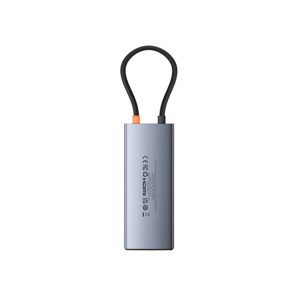 Hurtownia GSM - Adapter 6w1 Baseus Metal Gleam 2 sorozat hub USB-C / 2xUSB-A 3.0, USB-C, USB-C PD, HDMI, Ethernet RJ45 - BSU4826 - {ean13} - Hurt