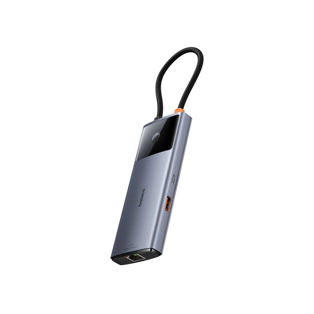 Hurtownia GSM - Adapter 6w1 Baseus Metal Gleam 2 sorozat hub USB-C / 2xUSB-A 3.0, USB-C, USB-C PD, HDMI, Ethernet RJ45 - BSU4826 - {ean13} - Hurt