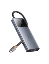 Hurtownia GSM - Adapter 6w1 Baseus Metal Gleam 2 sorozat hub USB-C / 2xUSB-A 3.0, USB-C, USB-C PD, HDMI, Ethernet RJ45 - BSU4826 - {ean13} - Hurt