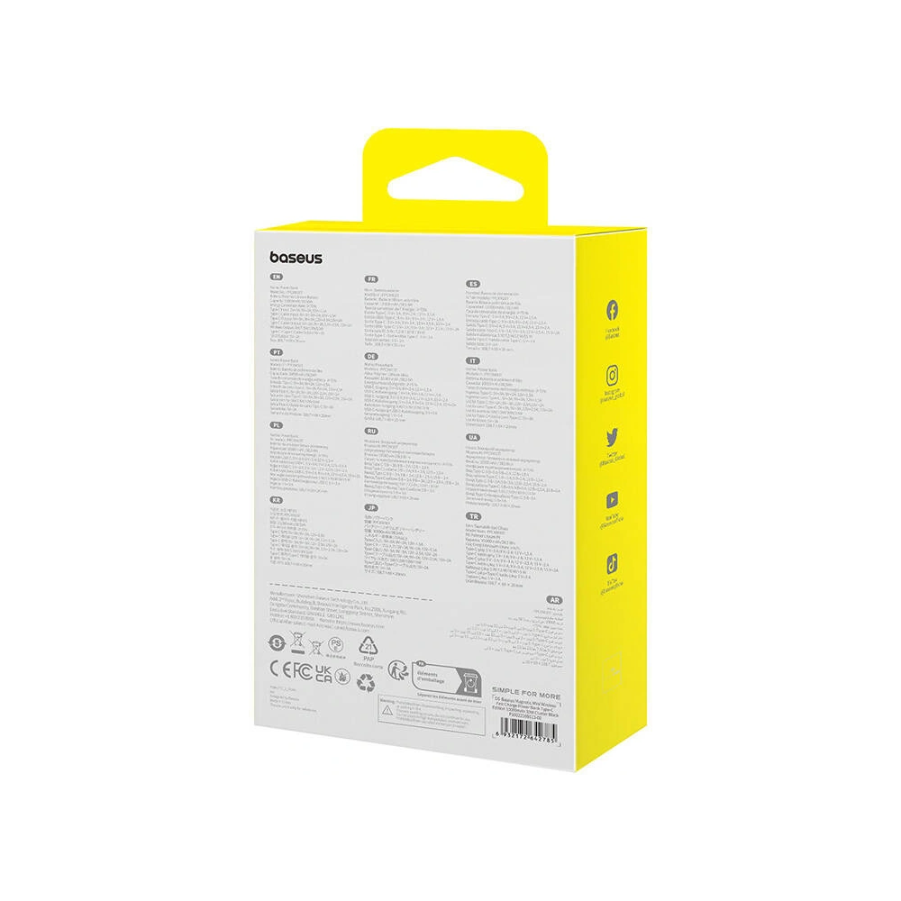 Hurtownia GSM - Powerbank magnetický Baseus Magnetic Mini 10000mAh 30W MagSafe černý - BSU4827 - {ean13} - Hurt