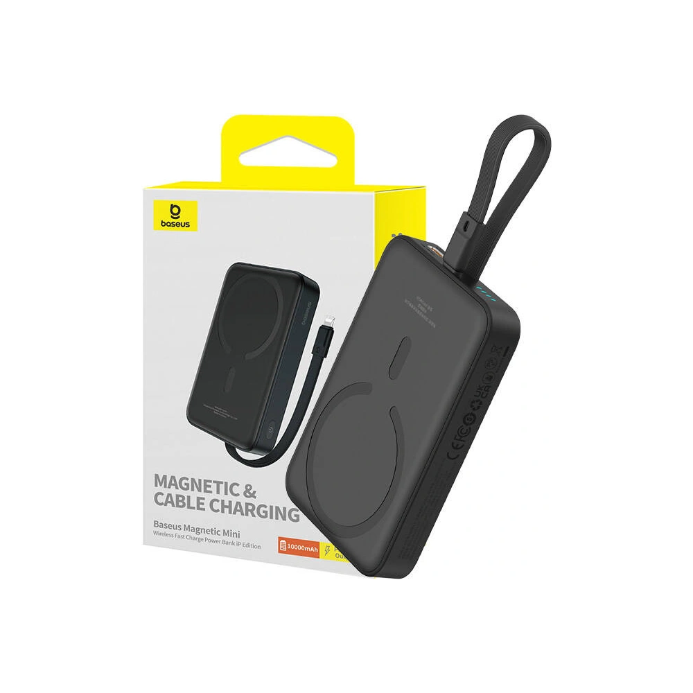 Hurtownia GSM - Powerbank magnetický Baseus Magnetic Mini 10000mAh 20W MagSafe černý - BSU4831 - {ean13} - Hurt