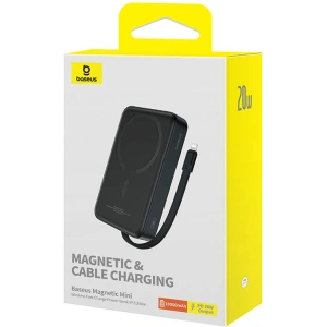 Hurtownia GSM - Magnetische Powerbank Baseus Magnetic Mini 10000mAh 20W MagSafe schwarz - BSU4831 - {ean13} - Hurt