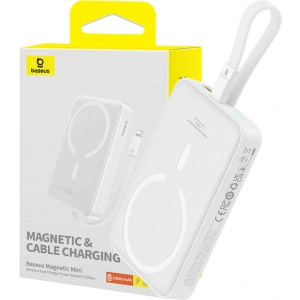 Hurtownia GSM - Magnetische Powerbank Baseus Magnetic Mini 10000mAh 20W MagSafe weiß - BSU4832 - {ean13} - Hurt