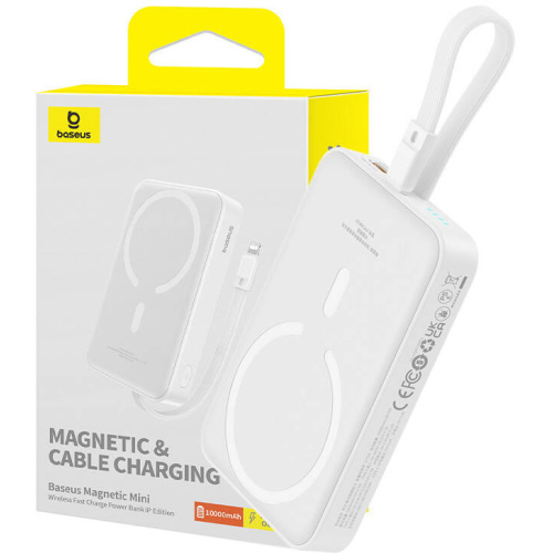 Baseus Distributor - 6932172642693 - BSU4832 - Baseus Magnetic Mini powerbank 10000mAh 20W MagSafe white - B2B homescreen