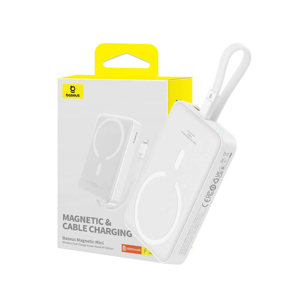 Hurtownia GSM - Powerbank magnetický Baseus Magnetic Mini 10000mAh 20W MagSafe bílý - BSU4832 - {ean13} - Hurt
