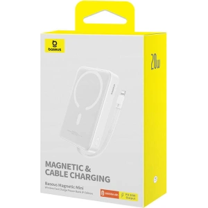 Hurtownia GSM - Magnetische Powerbank Baseus Magnetic Mini 10000mAh 20W MagSafe weiß - BSU4832 - {ean13} - Hurt