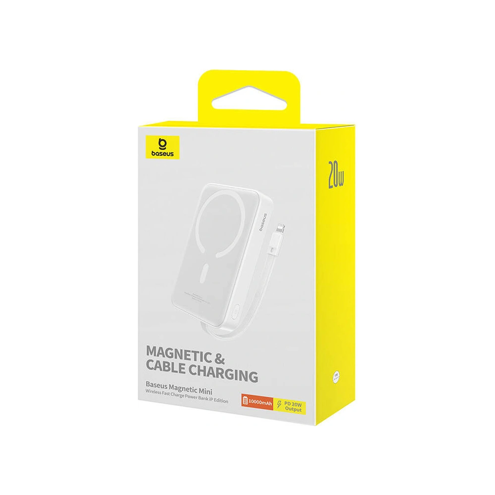 Hurtownia GSM - Powerbank magnetický Baseus Magnetic Mini 10000mAh 20W MagSafe bílý - BSU4832 - {ean13} - Hurt