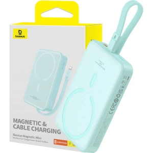 Hurtownia GSM - Magnetische Powerbank Baseus Magnetic Mini 10000mAh 20W MagSafe mintgrün - BSU4833 - {ean13} - Hurt