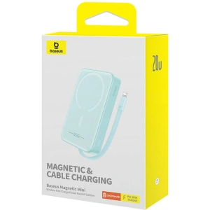 Hurtownia GSM - Magnetische Powerbank Baseus Magnetic Mini 10000mAh 20W MagSafe mintgrün - BSU4833 - {ean13} - Hurt