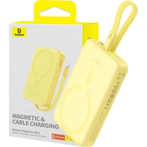 Hurtownia GSM - Powerbank magnetic Baseus Magnetic Mini 10000mAh 20W MagSafe galben - BSU4834 - {ean13} - Hurt