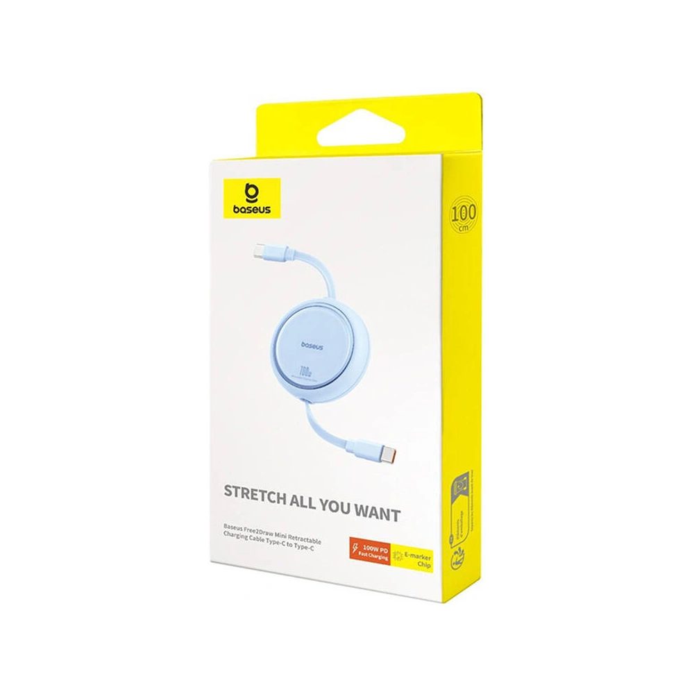 Hurtownia GSM - Kabel Baseus Free2Draw USB-C / USB-C PD 100W 1m modrý - BSU4840 - {ean13} - Hurt
