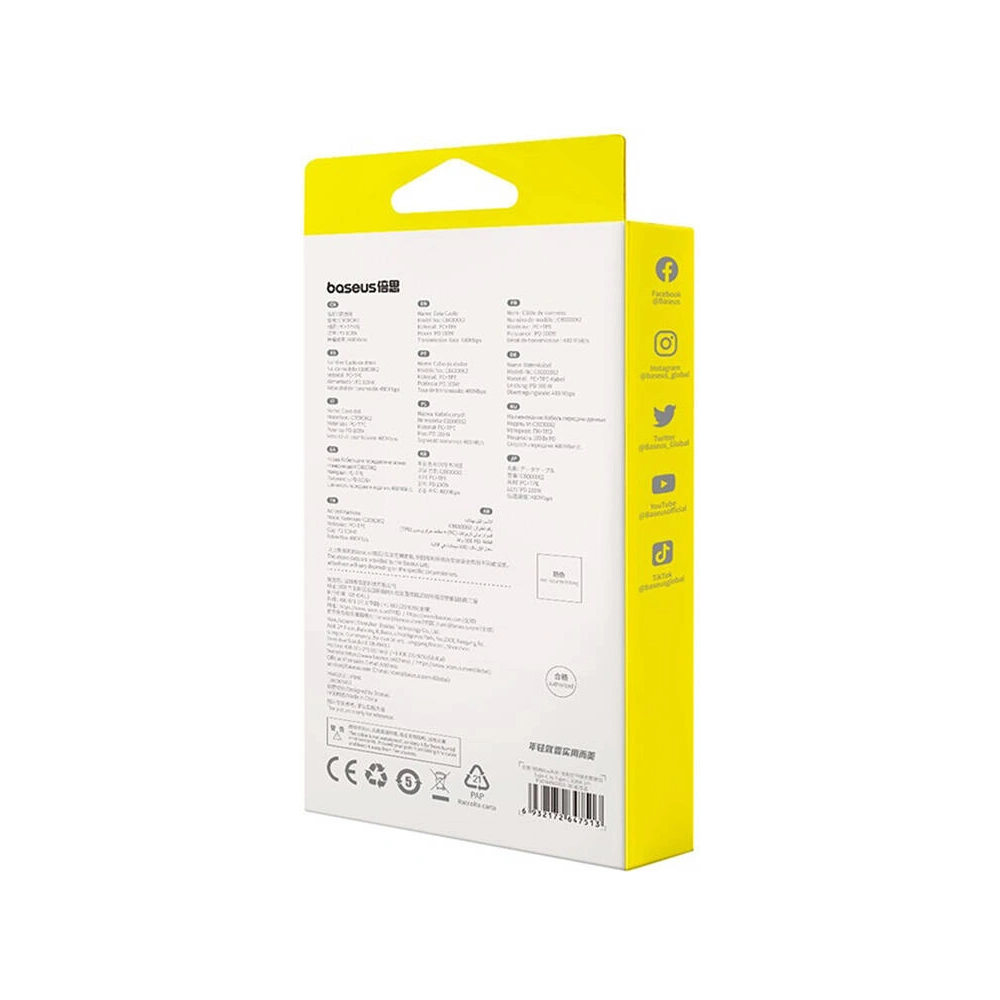 Hurtownia GSM - Kabel Baseus Free2Draw USB-C / USB-C PD 100W 1m modrý - BSU4840 - {ean13} - Hurt