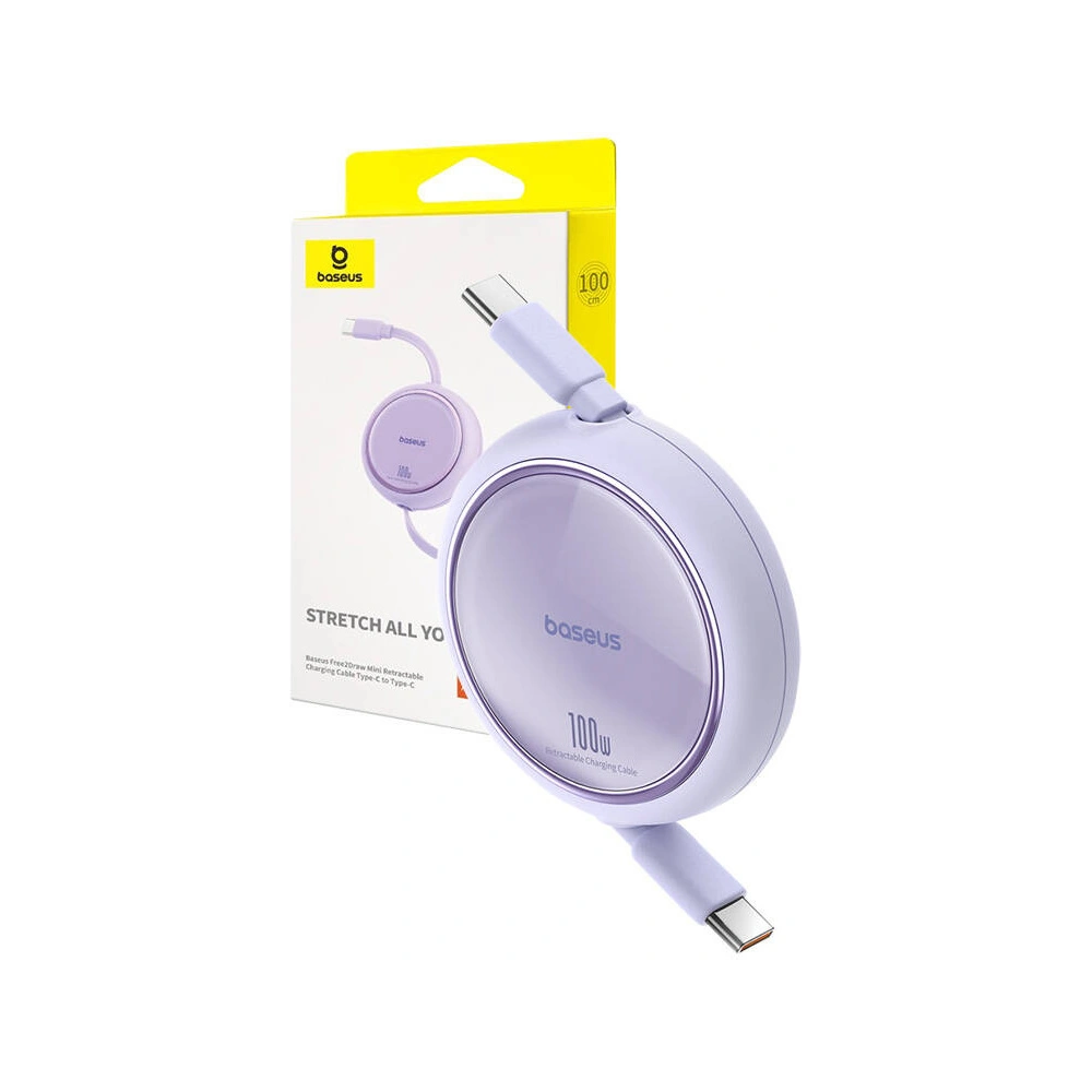 Hurtownia GSM - Kabel Baseus Free2Draw USB-C / USB-C PD 100W 1m fialový - BSU4841 - {ean13} - Hurt