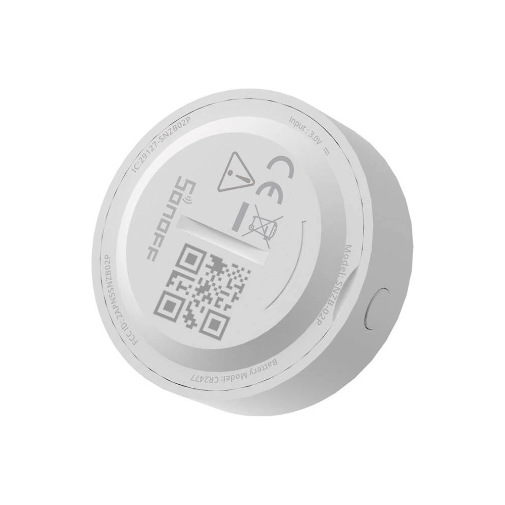 Hurtownia GSM - Intelligenter Temperatur- und Feuchtigkeitssensor ZigBee Sonoff SNZB-02P rund - SNF143 - {ean13} - Hurt