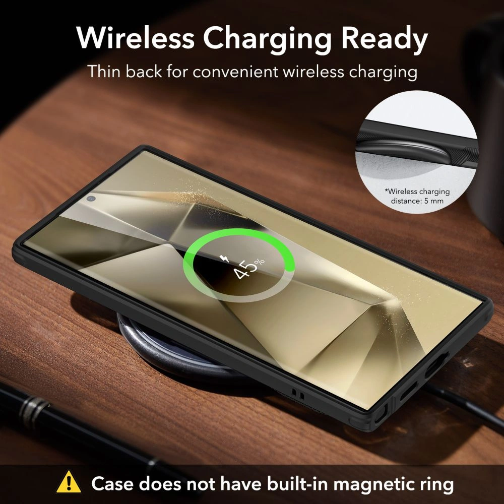 Hurtownia GSM - Etui ESR Air Shield Boost Samsung Galaxy S24 Ultra Černá - ESR752 - {ean13} - Hurt