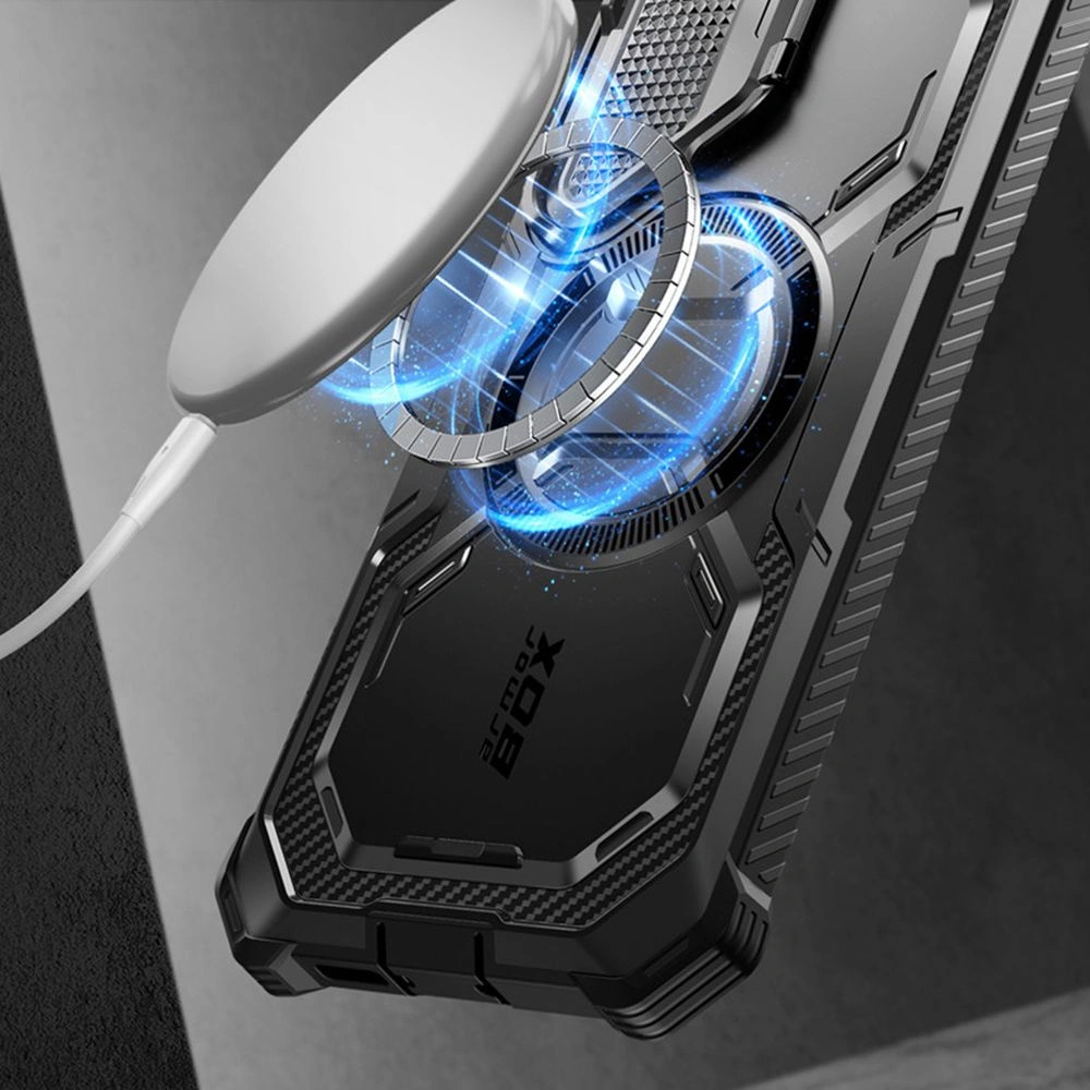 Etui Supcase IBLSN ArmorBox Mag MagSafe Samsung Galaxy S24 Fekete