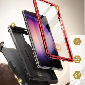 Wholesale Supcase Unicorn Beetle Pro 2-set Samsung Galaxy S24 Ultra Ruddy - SPC429 - {ean13} - Hurt
