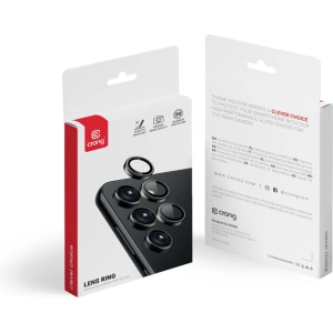 Szkło hartowane na obiektyw aparatu Crong Lens Ring Samsung Galaxy S24 Ultra przezroczyste