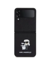 Hurtownia GSM - Etui Karl Lagerfeld KLHCZF4SAKCNPK Samsung Galaxy Z Flip4 kemény tok Saffiano Karl&Choupette Pin fekete/black - KLD1866 - {ean13} - Hurt
