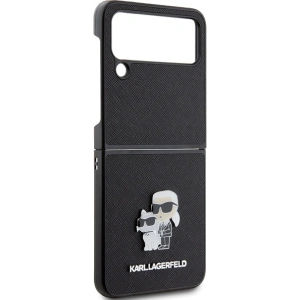 Wholesale Karl Lagerfeld KLHCZF4SAKCNPK Samsung Galaxy Z Flip4 hardcase Saffiano Karl&Choupette Pin black - KLD1866 - {ean13} - Hurt