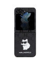 Hurtownia GSM - Tok Karl Lagerfeld KLHCZF5SAPCHNPK Samsung Galaxy Z Flip5 kemény tok Saffiano Monogram Choupette Pin fekete/black - KLD1867 - {ean13} - Hurt