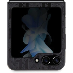 Hurtownia GSM - Tok Karl Lagerfeld KLHCZF5SAPCHNPK Samsung Galaxy Z Flip5 kemény tok Saffiano Monogram Choupette Pin fekete/black - KLD1867 - {ean13} - Hurt