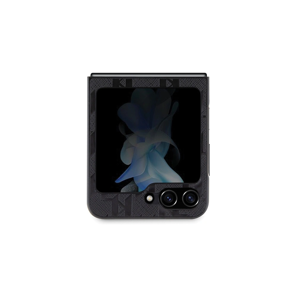 Hurtownia GSM - Tok Karl Lagerfeld KLHCZF5SAPCHNPK Samsung Galaxy Z Flip5 kemény tok Saffiano Monogram Choupette Pin fekete/black - KLD1867 - {ean13} - Hurt