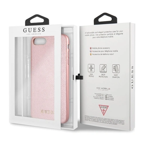 Etui Guess GUHCI8LIGLRG Apple iPhone 7/8 Plus rose gold/różowo-złoty hard case Iridescent