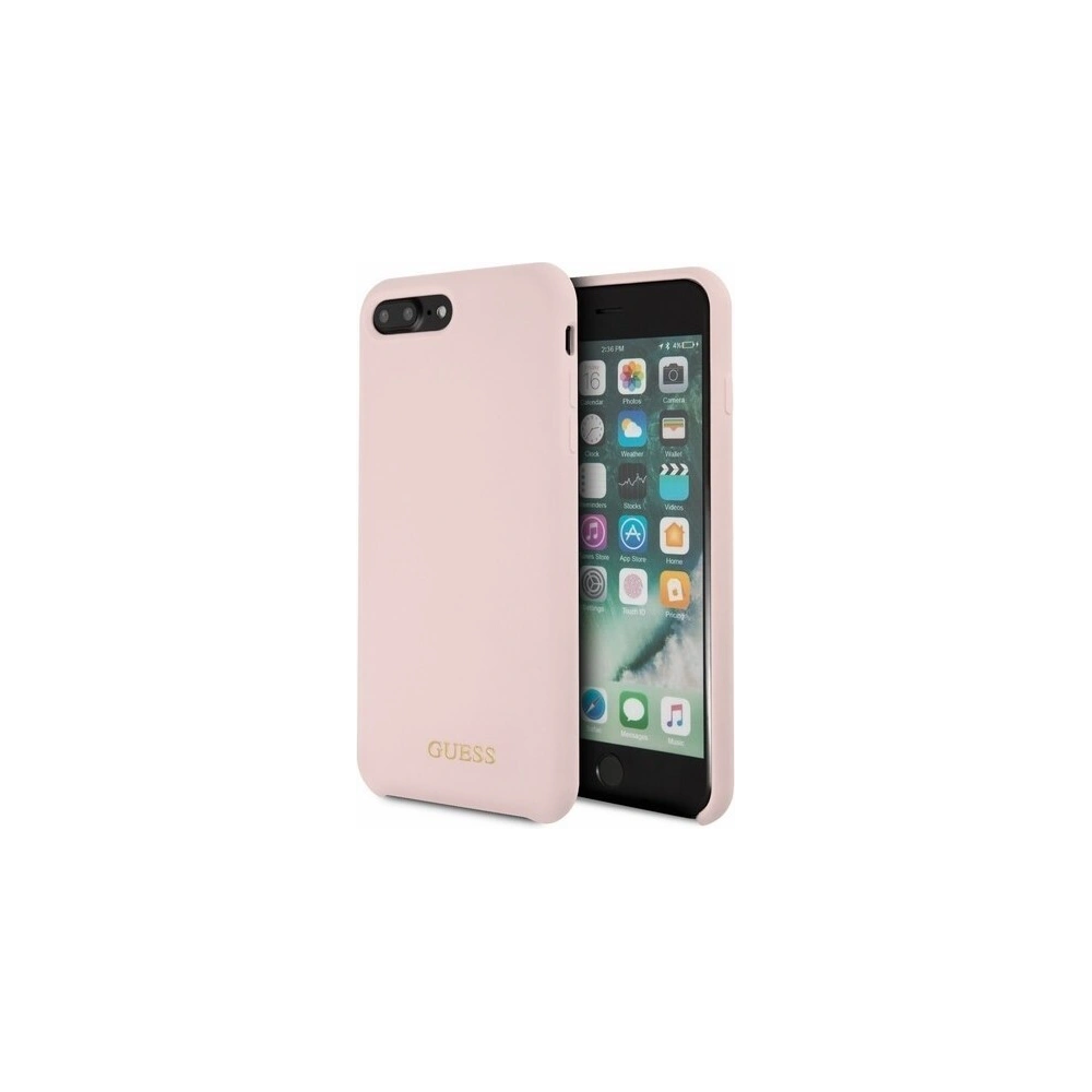 Hurtownia GSM - Etui Guess GUHCI8LLSGLLP Apple iPhone 7/8 Plus light pink/jasnoróżowy hard case Silicone - GUE127PNK - {ean13} - Hurt