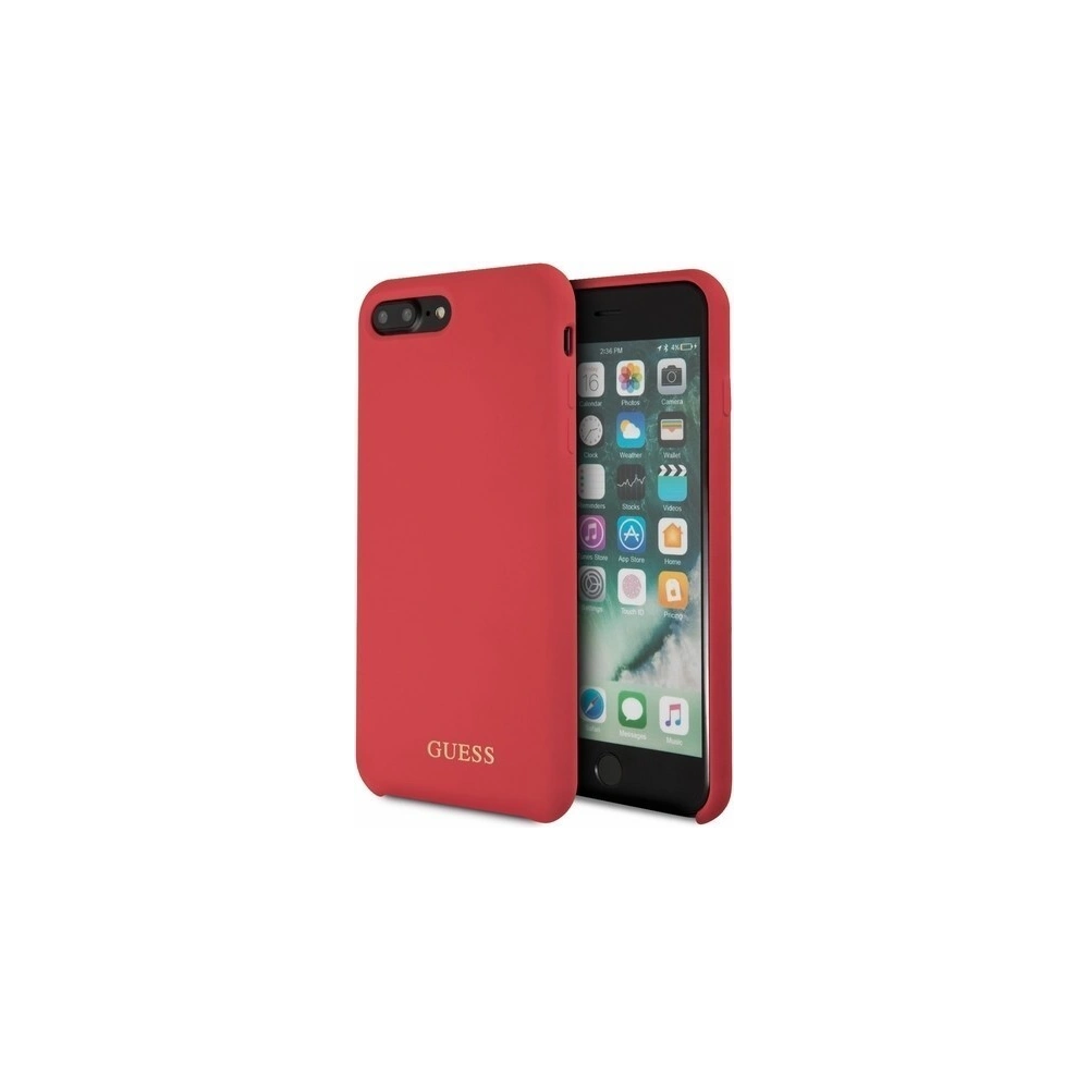 Hurtownia GSM - Etui Guess GUHCI8LLSGLRE Apple iPhone 7/8 Plus red/czerwony hard case Silicone - GUE128RED - {ean13} - Hurt